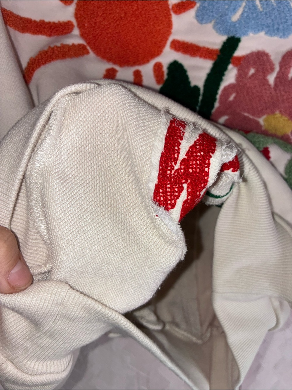 Anthropologie Pilcro Niki Bubble Embroidered Pullover - Picture 7 of 9